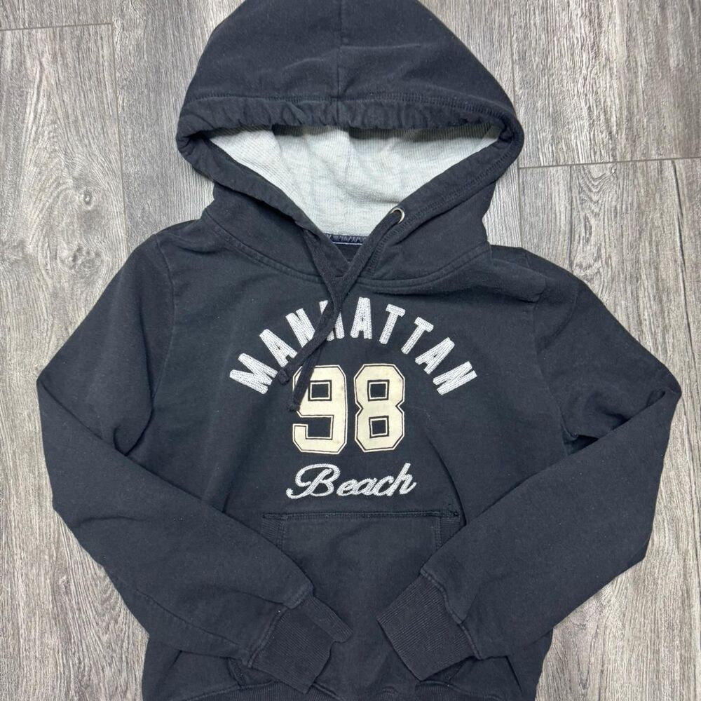 Iris-fashion Men's Black and Navy Hoodie